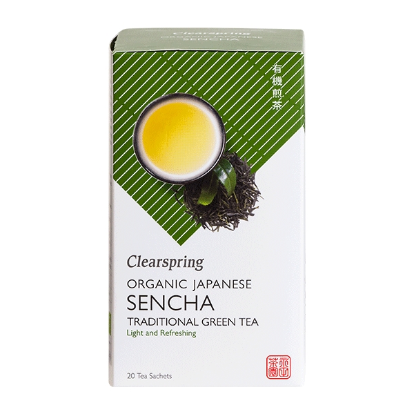 Sencha Japanese Green Tea Clearspring 20 breve øko