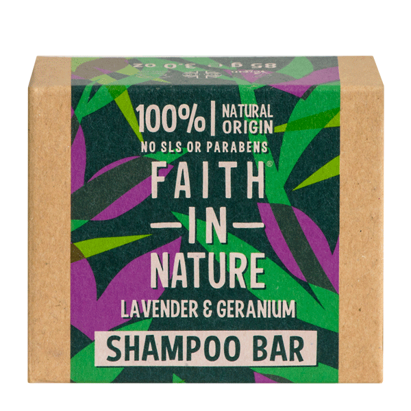 Shampoo Bar Lavender & Geranium Faith in Nature 85 g