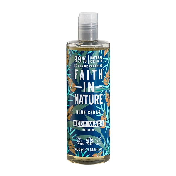 Showergel Blue Cedar Men Faith in Nature 400 ml