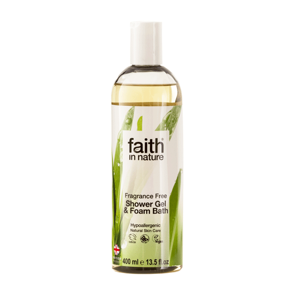 Showergel & Foam Bath Fragrance Free Faith in Nature 400 ml
