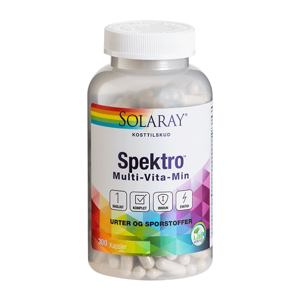Spektro Multi-Vita-Min Solaray 300 kapsler