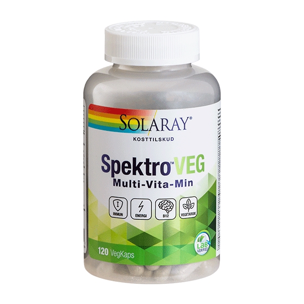 SpektroVEG Solaray 120 vegetabilske kapsler