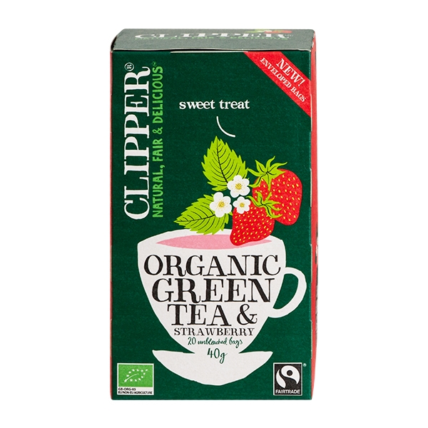 Strawberry Green Tea Clipper 20 breve økologisk