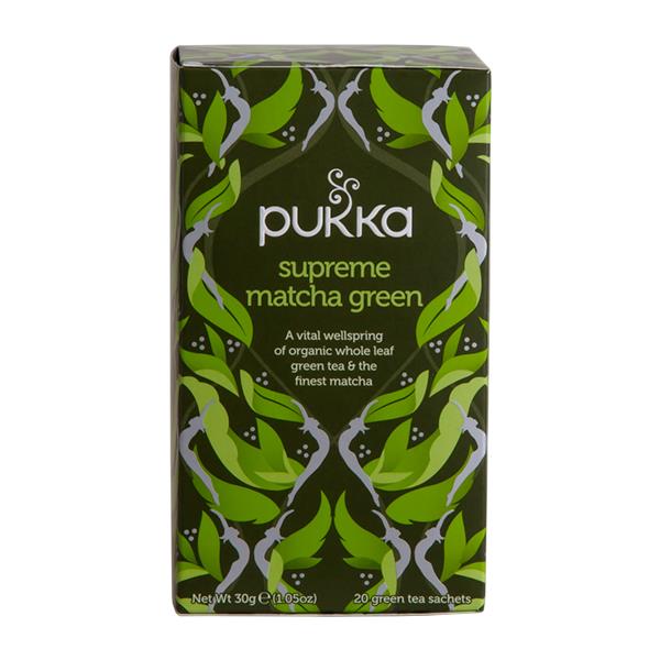 Supreme Matcha Green Fairtrade Pukka 20 breve økologisk