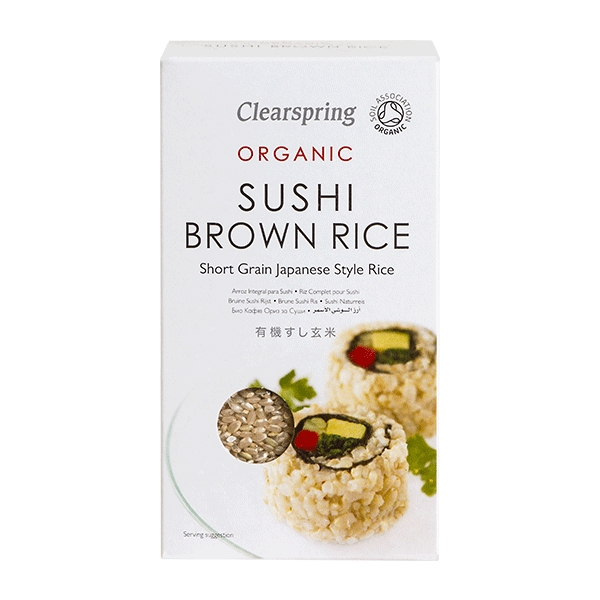 Sushi Brown Rice Clearspring 500 g økologisk