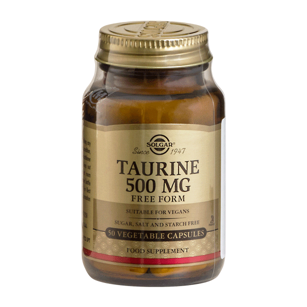 Taurine 500 mg Solgar 50 kapsler