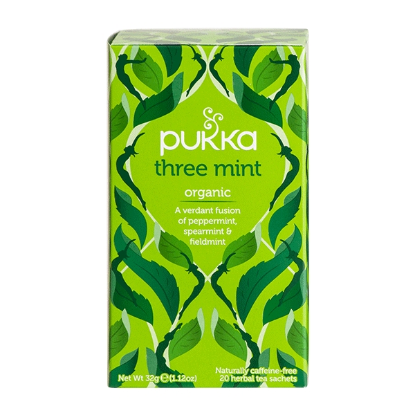 Three Mint Pukka 20 breve økologisk