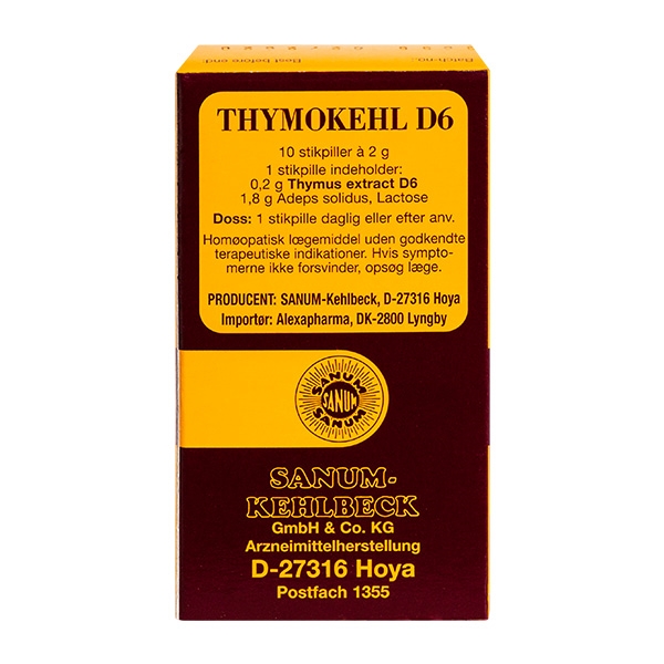 Thymokehl D6 Sanum 10 stikpiller