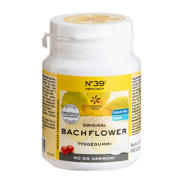 Tyggegummi Nødhjælp Original Bachblomster 60 g