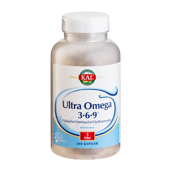 Ultra Omega 3-6-9 KAL 200 kapsler
