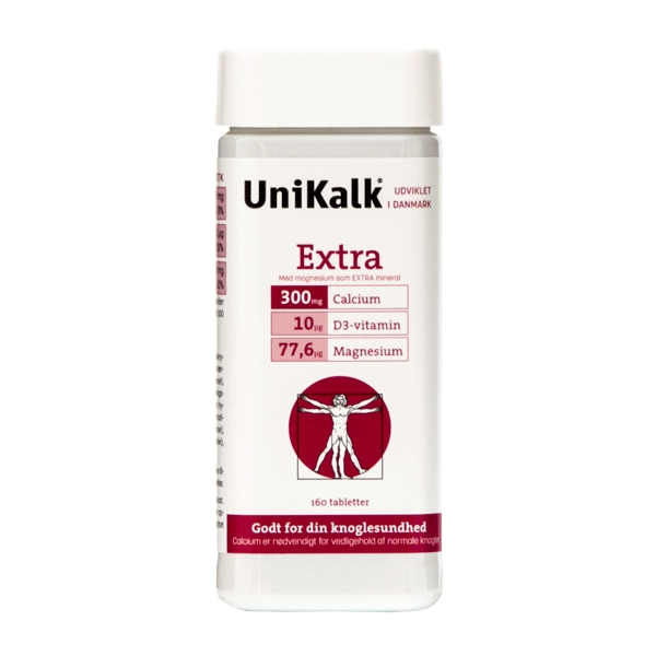 UniKalk Extra med Magnesium 140 tabletter