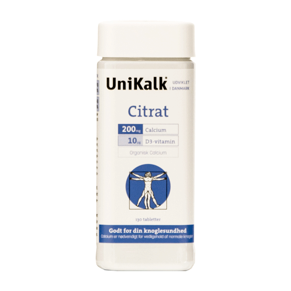 Unikalk Citrat 130 tabletter