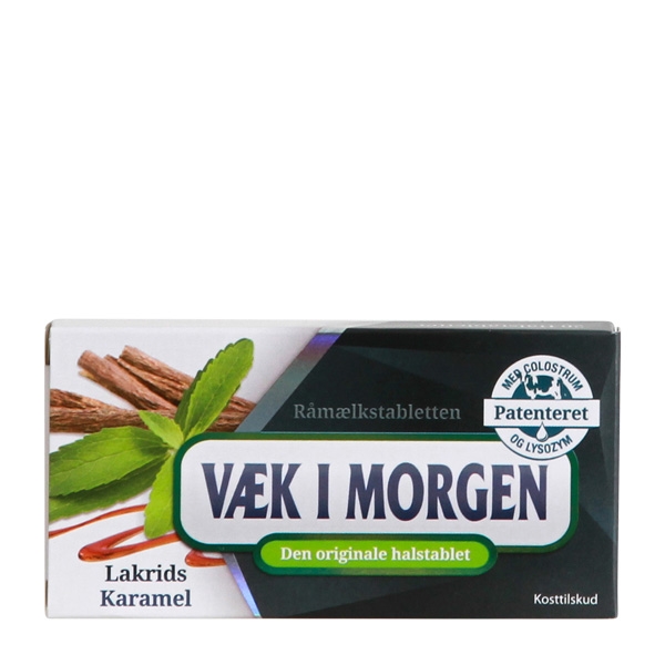 Væk i Morgen Lakrids Karamel 20 tabletter