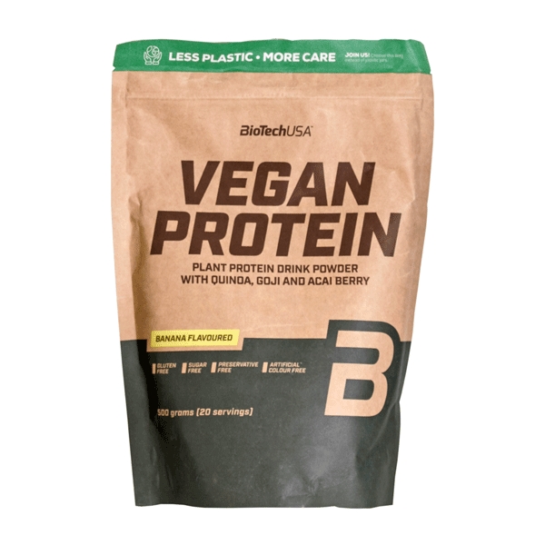 Vegan Protein Banana BioTech glutenfri 500 g