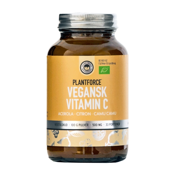 Vegansk Vitamin C Plantforce 100 g økologisk