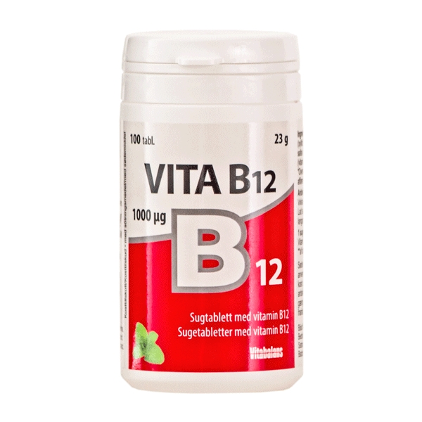 Vita B12 1000 mcg 100 sugetabletter