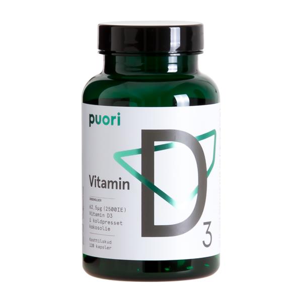 Vitamin D3 PurePharma 120 kapsler