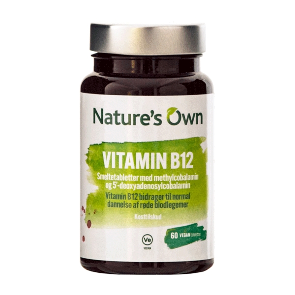 Vitamin B12 1000 mcg Natures Own 60 smeltetabletter