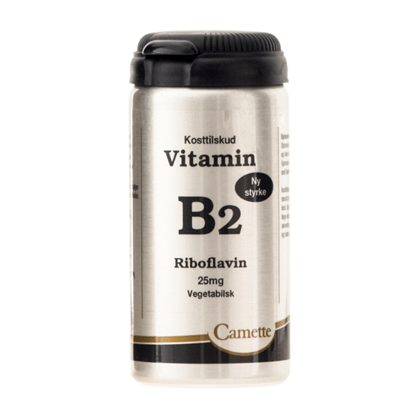 Vitamin B2 25 mg Camette 90 tabletter
