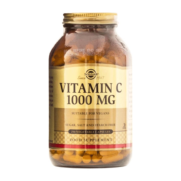 Vitamin C 1000 mg Solgar 250 vegetabilske kapsler