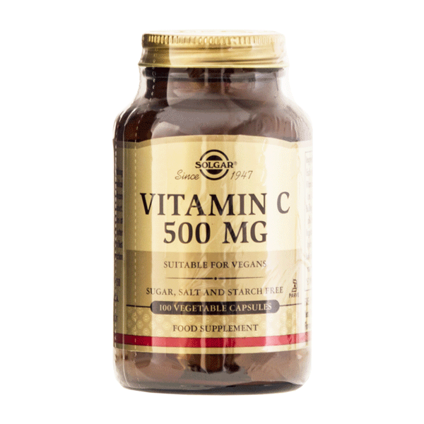 Vitamin C 500 mg Solgar 100 vegetabilske kapsler