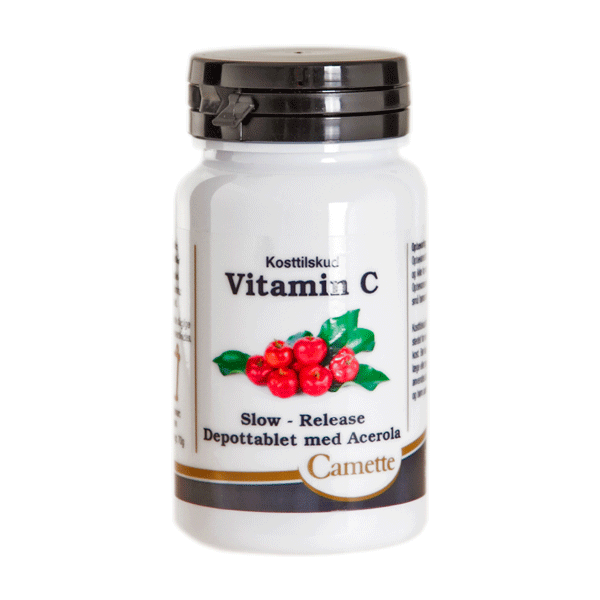 Vitamin C Slow-release med Acerola 90 depottabletter