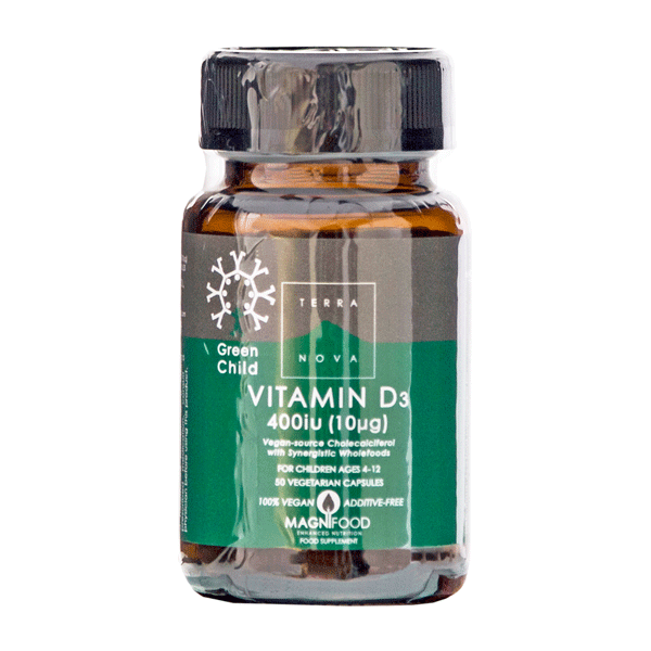 Vitamin D3 10 mcg Green Child Terranova 50 kapsler
