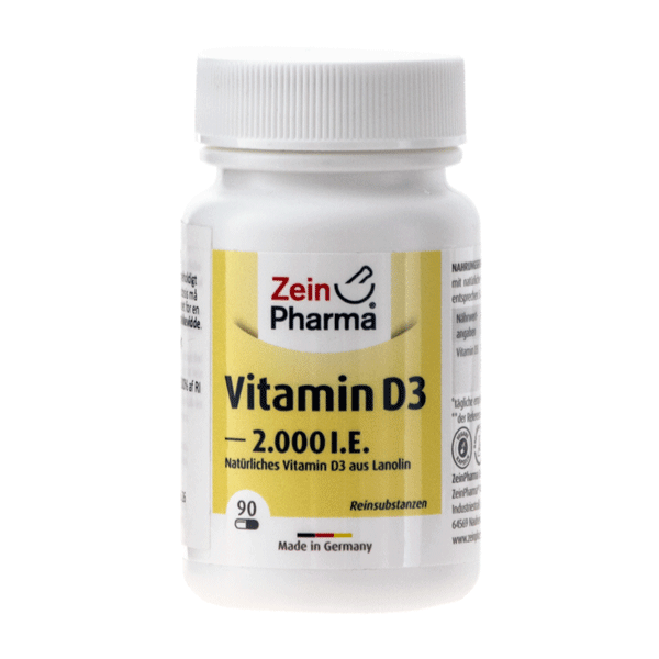 Vitamin D3 25 mcg ZeinPharma 90 vegetabilske kapsler