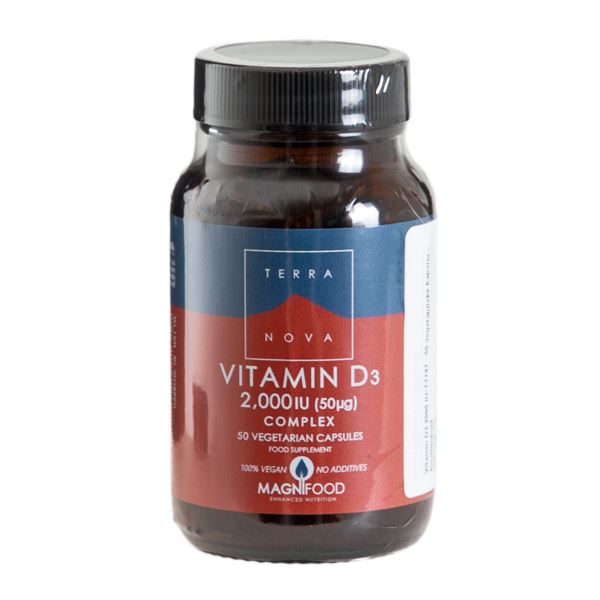 Vitamin D3 Complex 50 mcg Terranova 50 kapsler