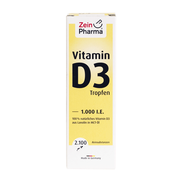 Vitamin D3 dråber 1000 I.E. ZeinPharma 50 ml