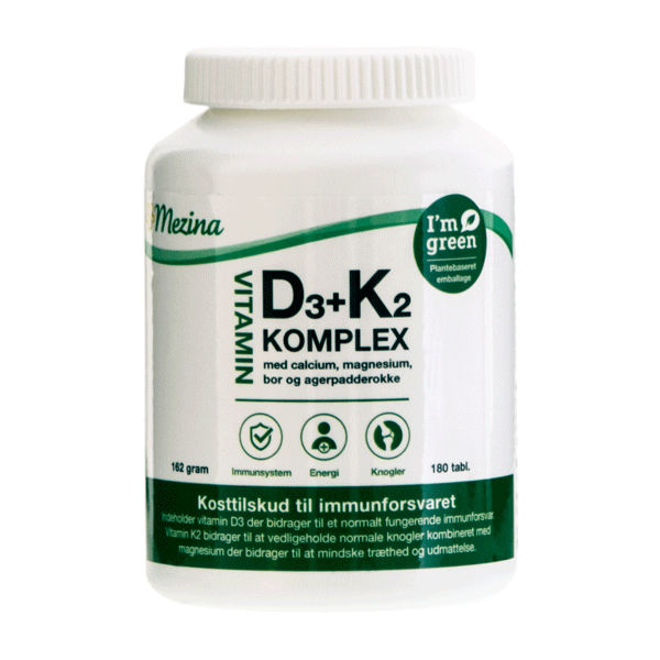 Vitamin D3+K2 Komplex 180 tabletter
