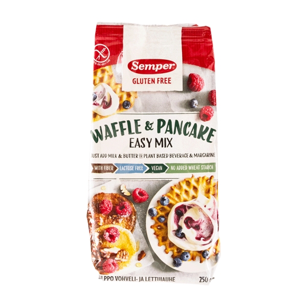 Waffle & Pancake Easy Mix Semper glutenfri 250 g