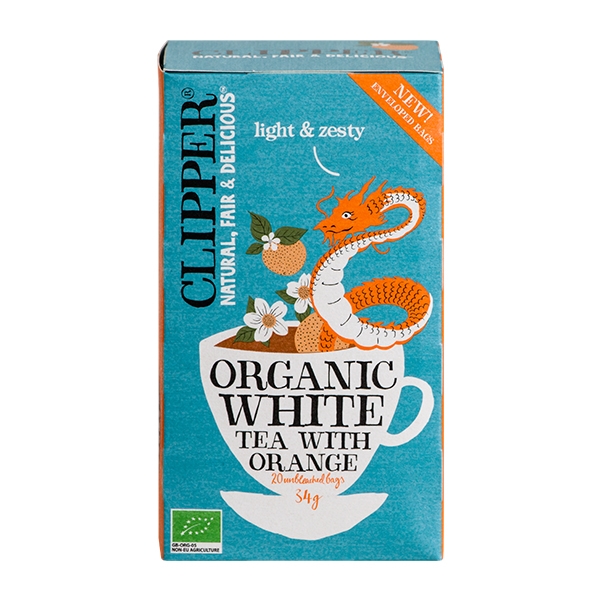 White Tea with Orange Clipper 20 breve økologisk