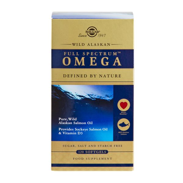 Wild Alaskan Full Spectrum Omega Solgar 120 kapsler