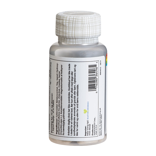 Zink Citrat 20 mg Solaray 60 vegetabilske kapsler