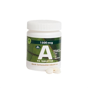 A Vitamin 1500 mcg 90 tabletter