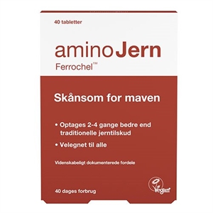 AminoJern Ferrochel 25 mg 40 tabletter