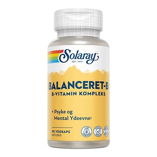 Balanceret-B Solaray 90 vegetabilske kapsler