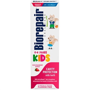 Tandpasta BioRepair kids Jordbærekstrakt 50 ml