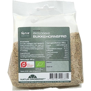 Bukkehornsfrø knuste 200 g økologisk
