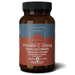 Vitamin C Multi-Ascorbate Terranova 250 mg 50 kapsler