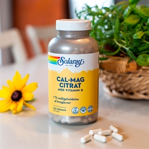 Cal-Mag Citrat med vitamin D Solaray 270 VegKaps