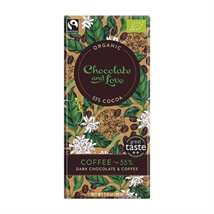Chokolade Coffee 55 % Fairtrade 80 g økologisk