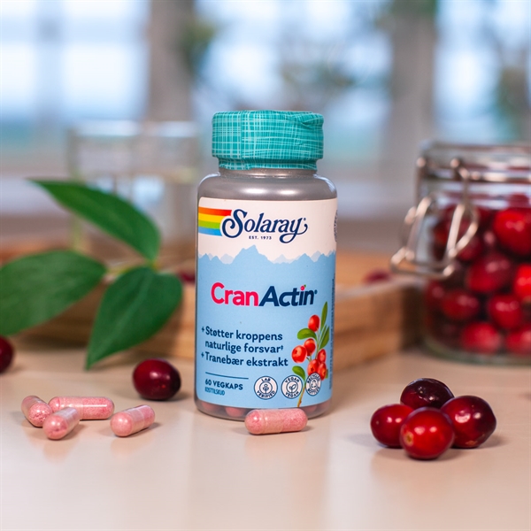 CranActin Tranebær Ekstrakt Solaray 60 kapsler