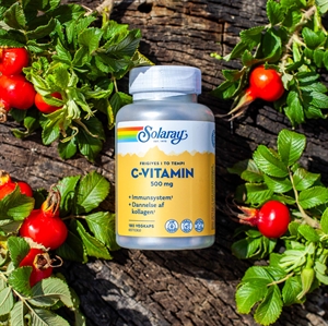 C-Vitamin 500 mg Solaray 180 kapsler