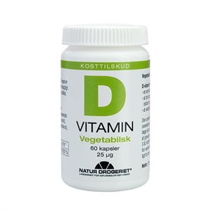 D3 vitamin 25 mcg 60 vegetabilske kapsler