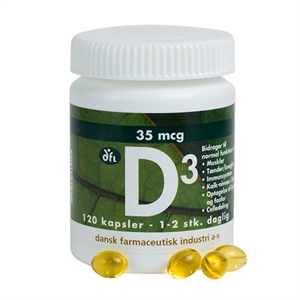 D3 vitamin 35 mcg 120 kapsler