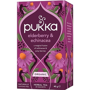 Elderberry & Echinacea Pukka 20 breve økologisk
