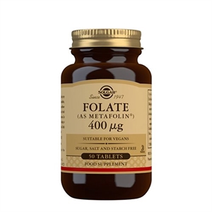 Folat Metafolin 400 mcg Solgar 50 veg. tabletter