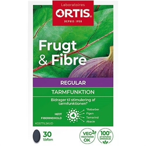 Frugt & Fibre Tarmfunktion Ortis 30 tabletter